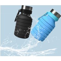 Wholesale Private Label BPA Free Silicone Folding Bottle Collapsible Water Bottle For Camping Travel