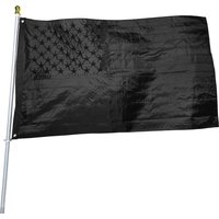 Luxury Embroidery 3x5 United States of America Black Flag Heavy Duty High Quality USA All Black Flag
