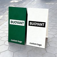 Heavy-Duty Windproof Stainless Steel Advertising Sidewalk Sign Stand Outdoor Pavement A-frame Sign Board