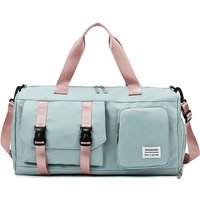 Customized Large Capacity Waterproof Fitness Gym Bag Wet Pocket Zipper Fashionable for Men Women Weekend Big Sport Gym Bag Shoe