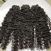 Drop Shipping Burmese Raw Human Double Drawn Curly Raw Indian Unprocessed Burmese Hair Bundles