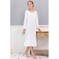 100% Cotton Long Sleeve Nightshirt