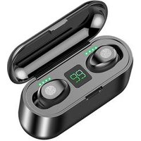 TWS F9 Bluetooth V5.0 Wireless Earphones Stereo Sport Wireless Headphones Earbuds headset 2000 mAh Power For iPhone Xiaomi