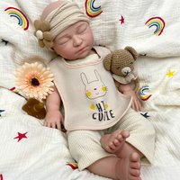 Highly Realistic Texture 22" Silicone Reborn Dolls Feeding Interactive Silicone Newborn Doll Soft Skin Touch Toys