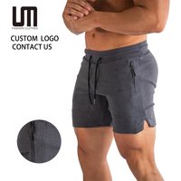 Custom Logo Men's Casual Running Shorts - Summer Beach Jogger Sweatpants Gym Fitness Skinny Sports Shorts (Quick Dry)