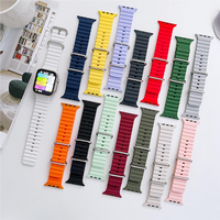 49mm 44mm 45mm Rubber Ultra Ocean Silicone Watch Strap Band For Apple iWatch Series 8 7 6