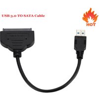 For 2.5" External HDD SSD Hard Drive Disk USB 3.0 To SATA 22 Pin Adapter Cable