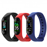 2019 New Smart Band M4 Bluetooth Sports Fitness Tracker Heart Rate Blood Pressure Sleep Monitor With fitpro App Smart Bracelet