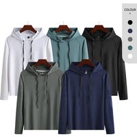 Plus Size Wholesale Men Long Sleeve Hoodie Muscle Fitness Gym Long Sleeve Shirts for Men