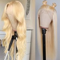 Hd Deep Wave 613 13x6 Hd Lace Frontal Wig Raw Human Hair Honey Blonde Lace Front Wigs 613 Hd Full Lace Wig Human Hair
