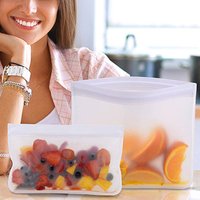 Reusable Lunch Bags PEVA Zip Lock Ziplock Bags Clear Food Storage Package Small Jewelry Packing Bag