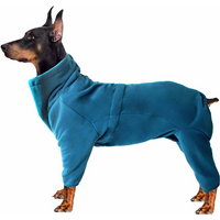 Four Legged High Collar Plain Warm Windproof Fleece Cotton Big Pet Puppy Dog Cloth Clothes Coat