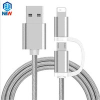 Cell Phone Accessories Android Two in One Micro Data Cable For Iphone