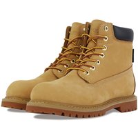 Goodyear Men's Winter Waterproof Ankle Boots Genuine Leather Western Style Lace-Up Boot with Height Increasing Feature
