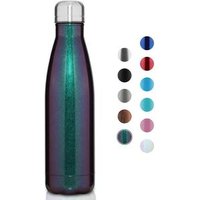 Glitter Double Wall Insulated Metal Bicycle Water Bottle