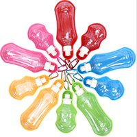 500ML Dog Water Bottle Feeder With Bowl Plastic Portable Water Bottle Outdoor Pet Travel Drinking Bottle Feeders