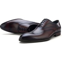 New Fashion Design Mens Brown Black Men Dress Shoe Genuine Leather Formal Shoes Boys Dress Male Shoes