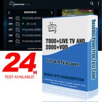IPTV Reseller Panel 12 months Subscription 7400+ Live 2000+ VOD Reseller Panel APK Europe IPTV Account Smart M3U Italia Italy