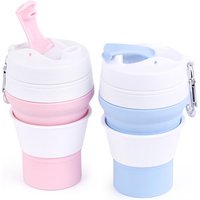 Leak Proof Collapsible Silicone Reusable Coffee Cup Lid
