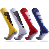 Long Soccer Socks High Stockings Grew Socks Knee Copper Football Sports Anti-slip Compression Football Sport OEM ODM Custom Men