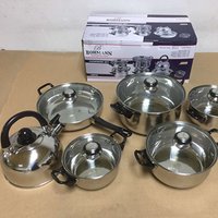 Stainless Steel Cookware Set Induction Hobs