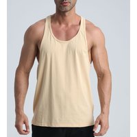 Quick Dry Breathable 95% Cotton 5% Spandex Plus Size Sportswear Men's Gym Tank Tops Customizable