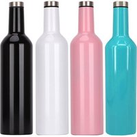 750ml Stainless Steel Vacuum Flask Thermos Water Bottle Beer Shape Wine Bottle