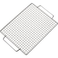 Campingmoon square Camping Outdoor Wire Mesh Rack Net Mesh Nonstick Bbq Grill Grate Grid Stainless Steel Bbq Grill Grate Grid