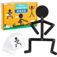 Wooden Sport Little Man Learning Toy Montessori Early Educational Imagination Concentration Training 3D Jigsaw Puzzle Toys