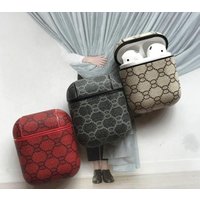 Case Supplier of 3 colors for Apple AirPod Charging Case Compatible with AirPods 2 &1 Supplier for airpods case leather