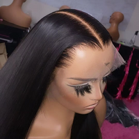 Raw Indian Virgin Hair HD Lace Wig Virgin Cuticle Aligned Glueless Wig HD Lace Long Straight Human Hair Wig with Baby Hair