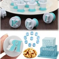 Baking Pastry Mold Upper&Lowercase Alphabet and 0-9 Numbers Cookie Fondant Cutter Baking Cupcake Mold Cake Decorating Tools