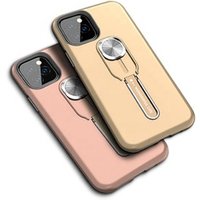 2019 New Products PC+TPU Shockproof Phone Case for Iphone 11 Case With Ring Metal Kickstand