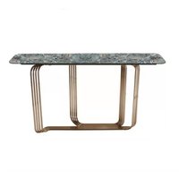 Console Table Golden Matt Rocks Slate Stainless Steel 6K Polished Black Silver Titanium Metal OEM Frame Style Living Room Furnit