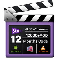 Super HD French and Arabic IPTV SUBTV IPTV Account Code 12 Months with News Sports Cartoon and Movie Channels