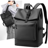 Large Capacity Outdoor Casual Travel Lightweight Men Waterproof Shoulder 15.6 Inch Expandable Roll Top College Laptop Backpack