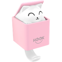 Cat Hooks Wall Hanger for Key Hook Decorative Adhesive Kitty Hooks Key Holder Coat Rack Utility Hook for Wall Hanging