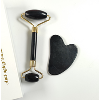 Anti Aging Hot Stone Massage Set Antiaging Genuine Nephrite Green New Jade Roller for Face