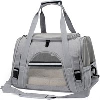 Fashionable Foldable Pet Travel Bag for Dogs and Cats Breathable Fabric and Nylon Zipper Closure for Small Animal Tote