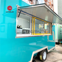 Cogsun Hot Selling Mobile Turkish Food Cart Ice Cream Truck Chicken Food Trailer