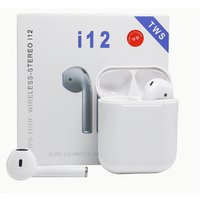 Top Sale i12 TWS Hifi Bass Bluetooths V5.0 Earphones with Touch Control, Mini wireless earbuds with POP-UP Window for Air Pods