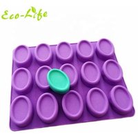 15 Cavity Oval Silicone Mould Handmade Soap