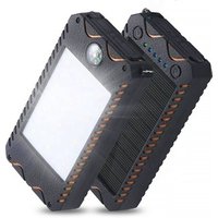 Wholesale micro led Custom Power Bank Mobile Charger Waterproof Portable 10000Mah Oem Logo Powered 10000 Powerbank Solar