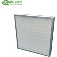 Customized H13 Efficiency Pleated HEPA Air Filter New Panel Construction With Stainless Steel Frame and Plastic Sheet Separator