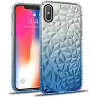 High Quality For iphone X case hot selling gradient color diamond soft TPU case phone cover