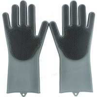 Pet Grooming Gloves: Heat-Resistant Silicone Gloves with High-Density Teeth for Enhanced Massaging and Bathing of Dogs and Cats