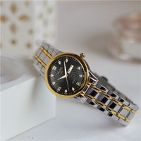 Women Luxury Ultra Thin Gold Waterproof Luminous Date Stainless Steel Wrist Watch Custom logo