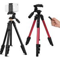 QZSD professional Adjustable black Aluminium selfie stick Tripod Q160A with bluetooth remote shutter for smart phone