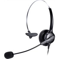 VOIP call center headset for ip phone Stylish monaural rigid metal tube microphone headset with QD plug