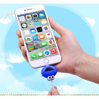 Cute animal bite earphone cord charging usb data cartoon cable protector for iphone